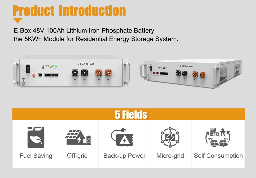 Pytes 48100r 5kwh Bess OEM ODM Lithium Ion LiFePO4 Battery with BMS for Solar Energy Storage System