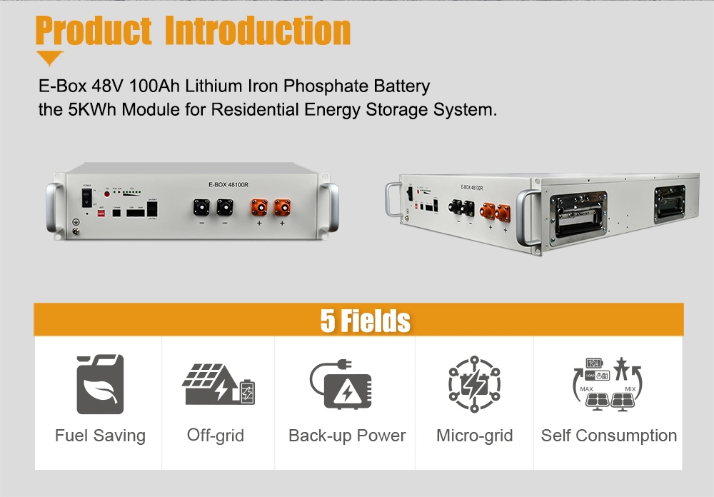 Pytes-48100r 5kwh Bess LFP Lithium Ion Battery Solar Energy Storage Battery for Home Solar Energy Storage System