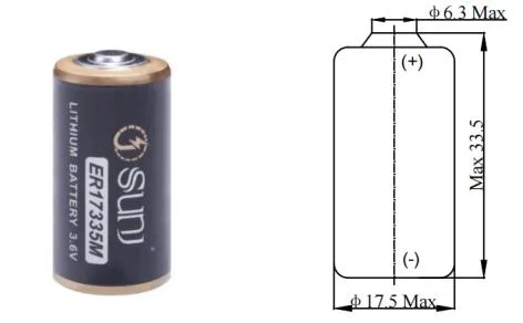 Cheap Special Hot Selling 2/3A 1700mAh 3.6V Er17335m Lithium Primary Battery Wholesale Er17335m