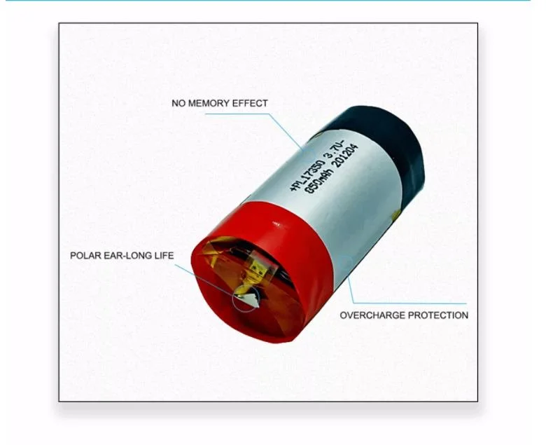 Lithium Battery Chinese Shenzhen Round Battery Cylinder 13400 3.7V 550mAh Li Ion Lipo Battery